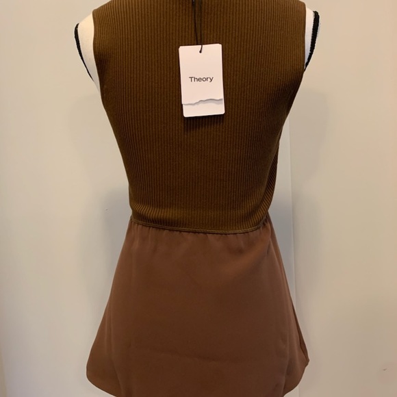 Theory Combo scoop top - cedar (color )  NWT brown - Picture 4 of 4